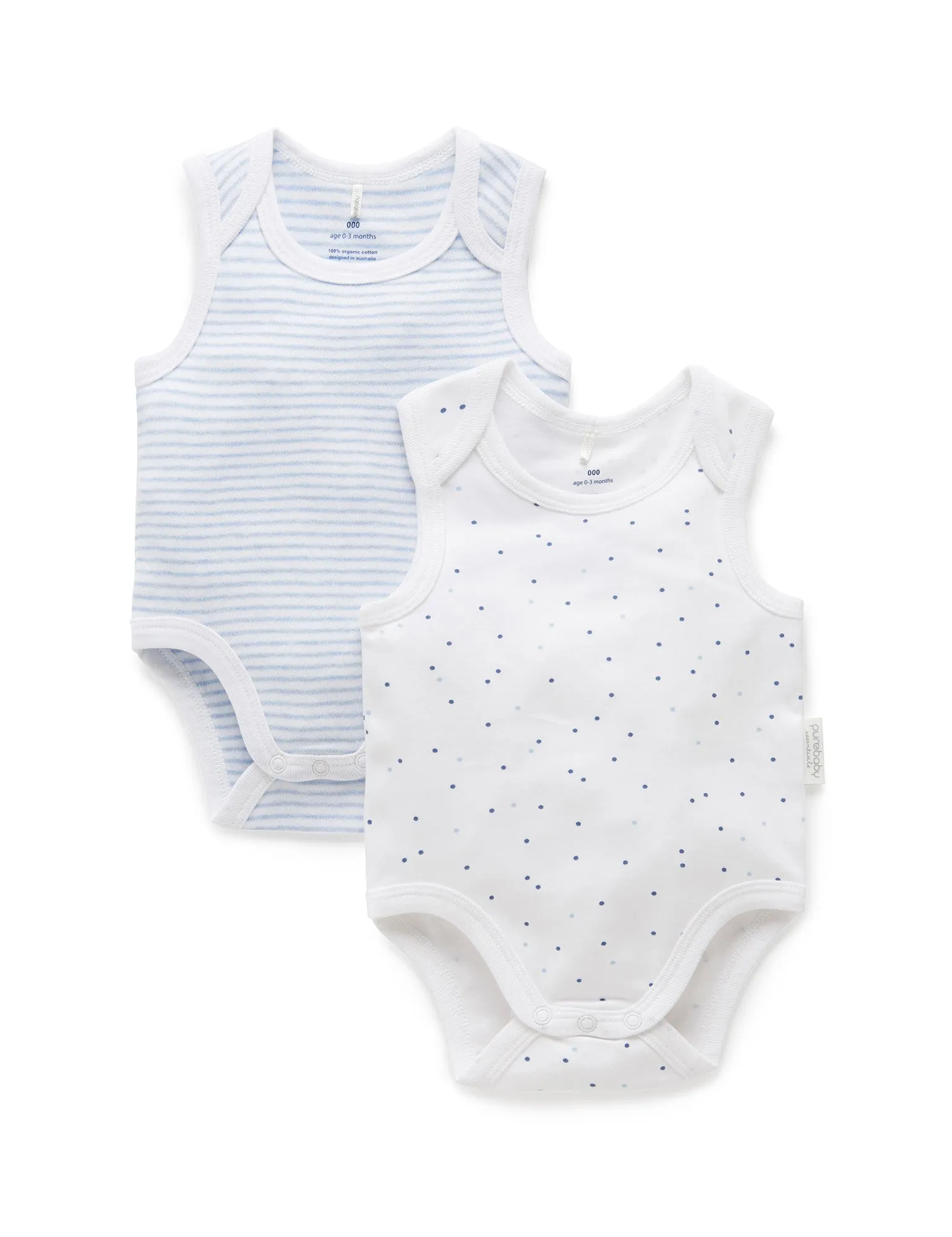 2 Pack Singlet Bodysuit