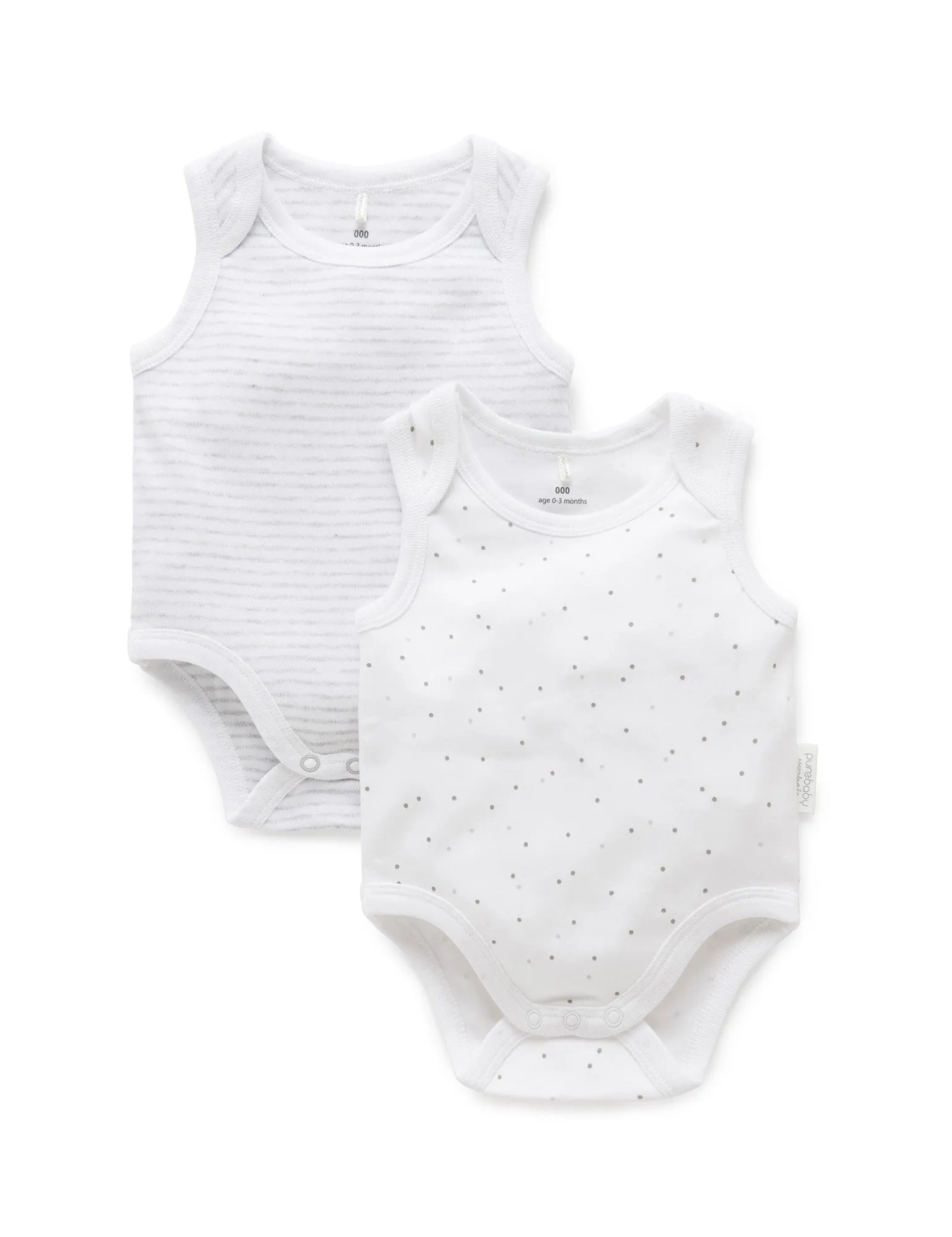 2 Pack Singlet Bodysuit