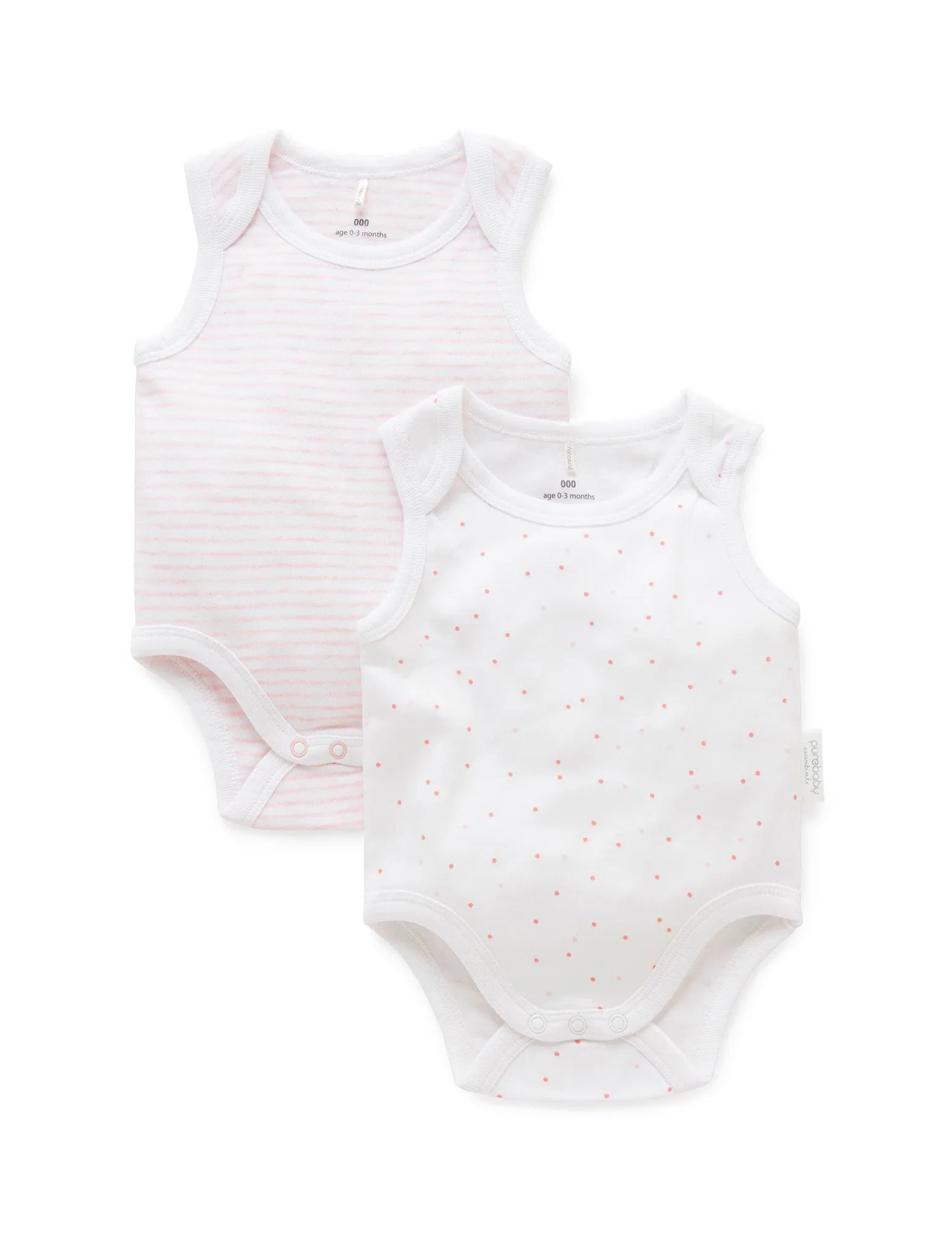 2 Pack Singlet Bodysuit