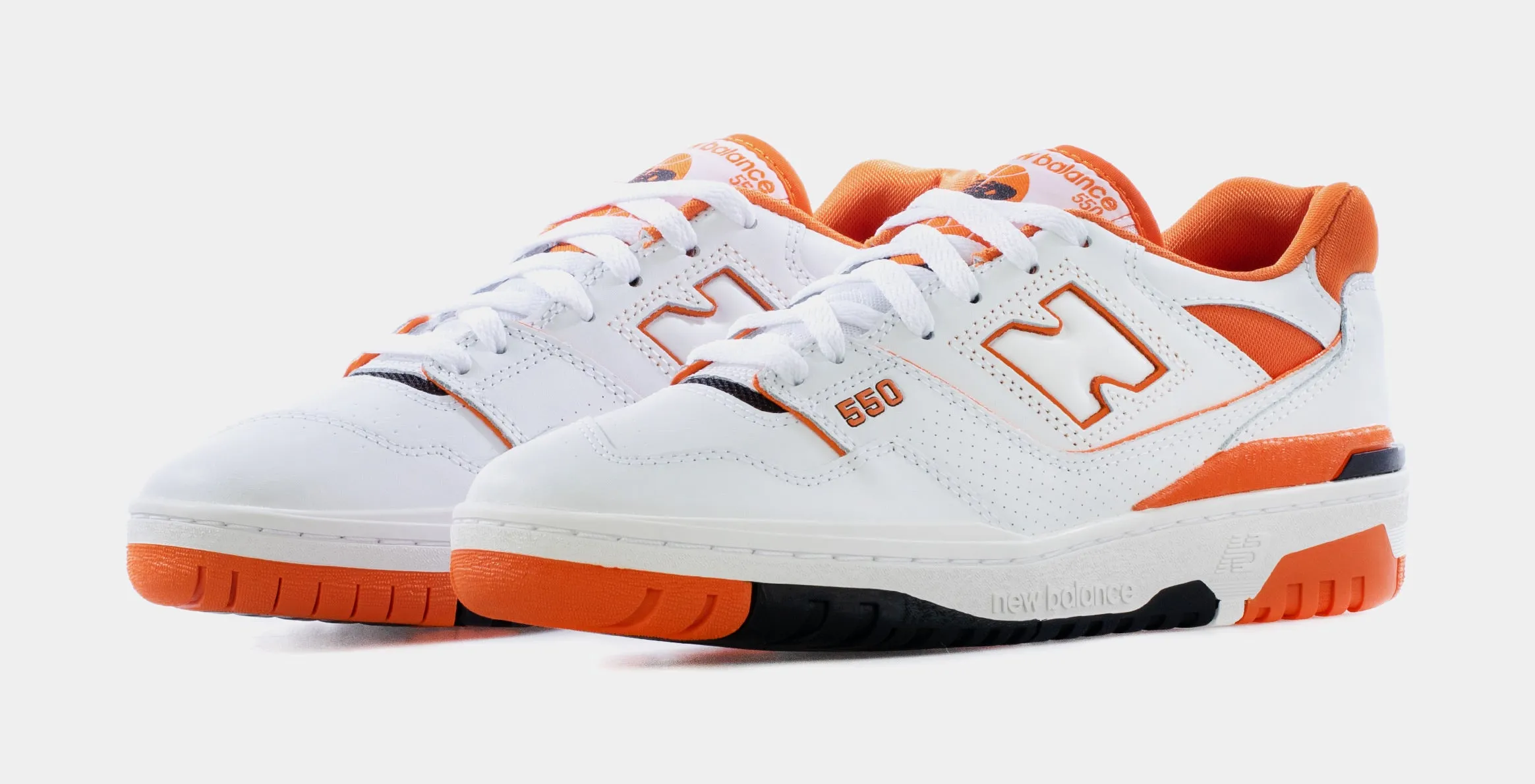 550 Syracuse Mens Lifestyle Shoes (White/Orange)