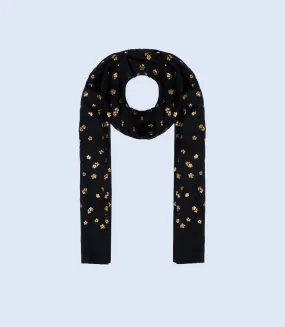 A4975-BLACK-Scarf For Women