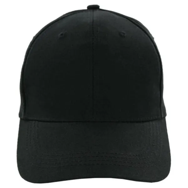 AHEAD Black Structured Solid Cap