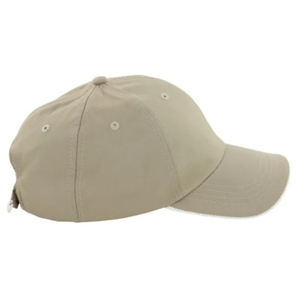 AHEAD Khaki/White Textured Poly Solid Cap