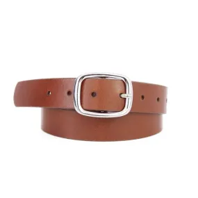 Basic Silver Rectangle Buckle Belt