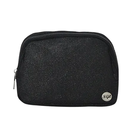 Black Glitter NGIL Belt Bag