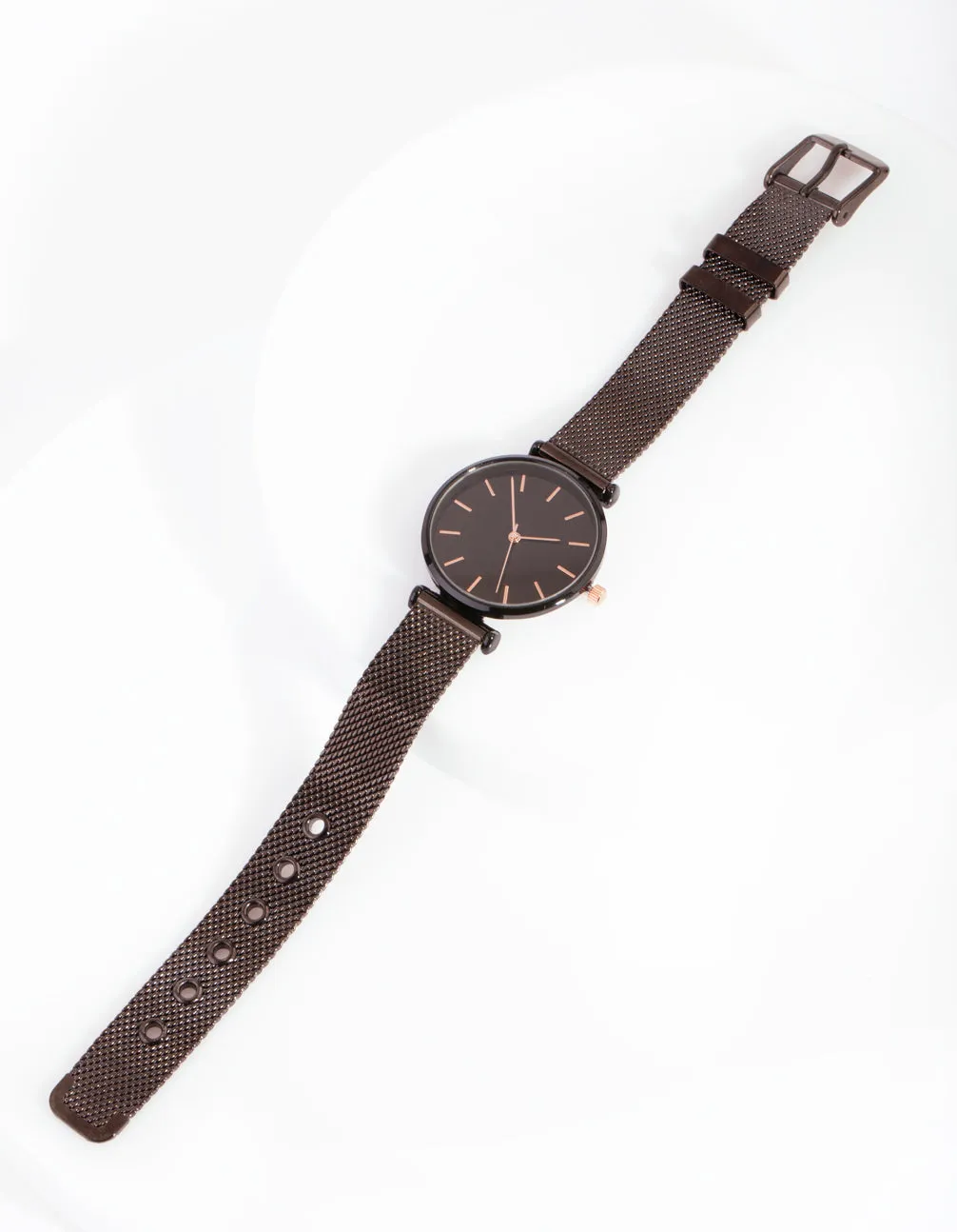 Black Mesh Watch