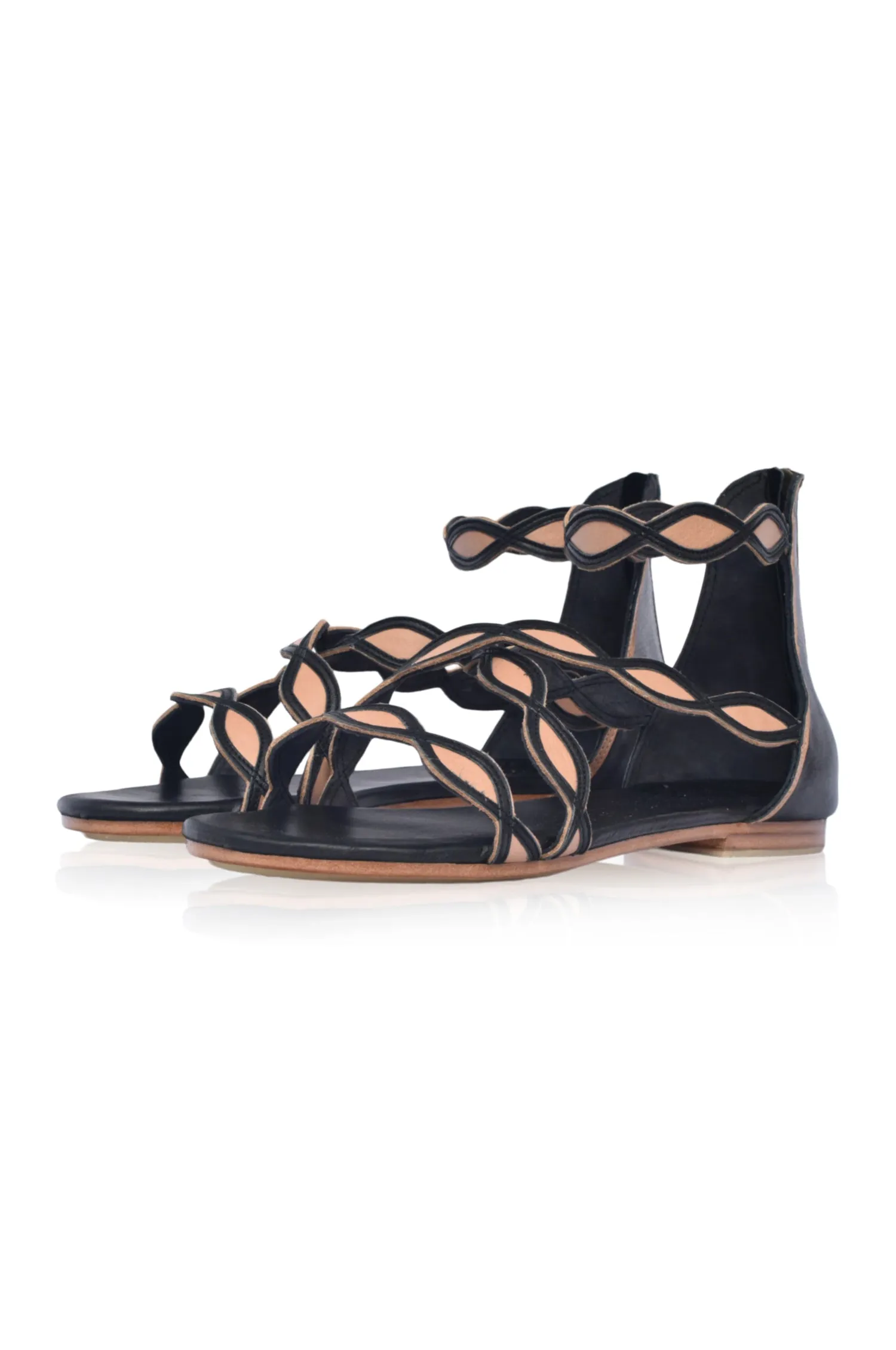 Blossom Leather Sandals