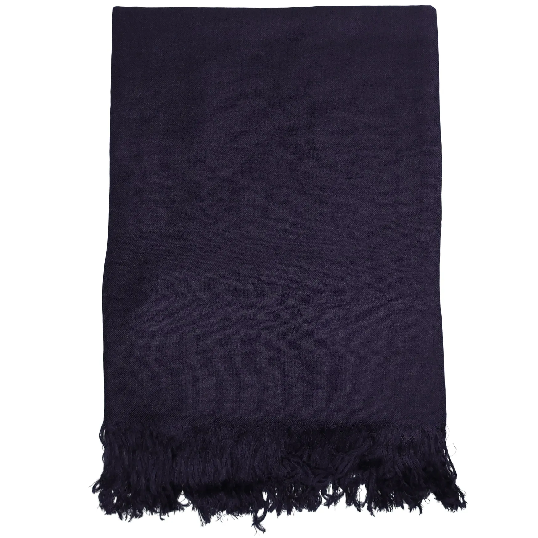 Blue Pacific Tissue Solid Modal and Cashmere Scarf in Dark Purple