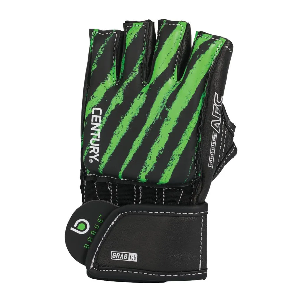 Brave Youth Open Palm Glove - Black/Green