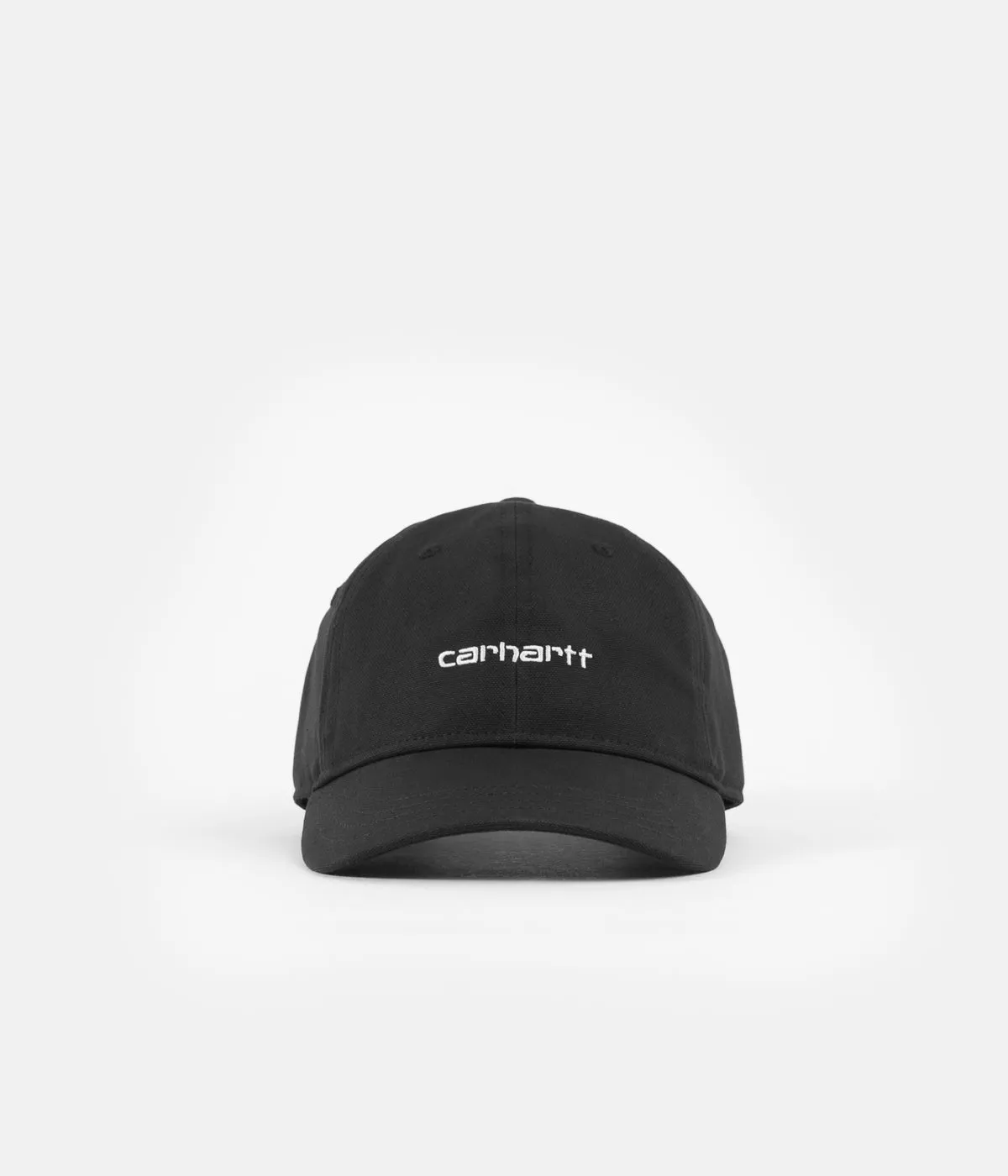 Carhartt Canvas Script Cap - Black / White