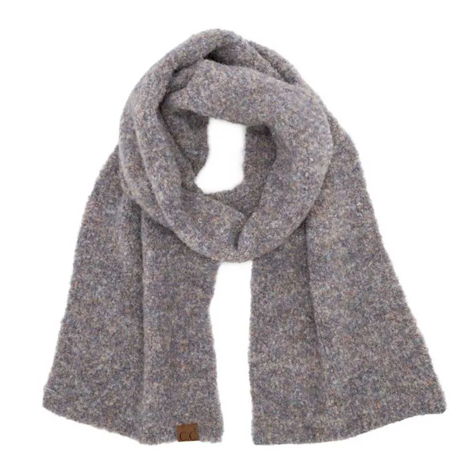 C.C Mixed Color Boucle Scarf