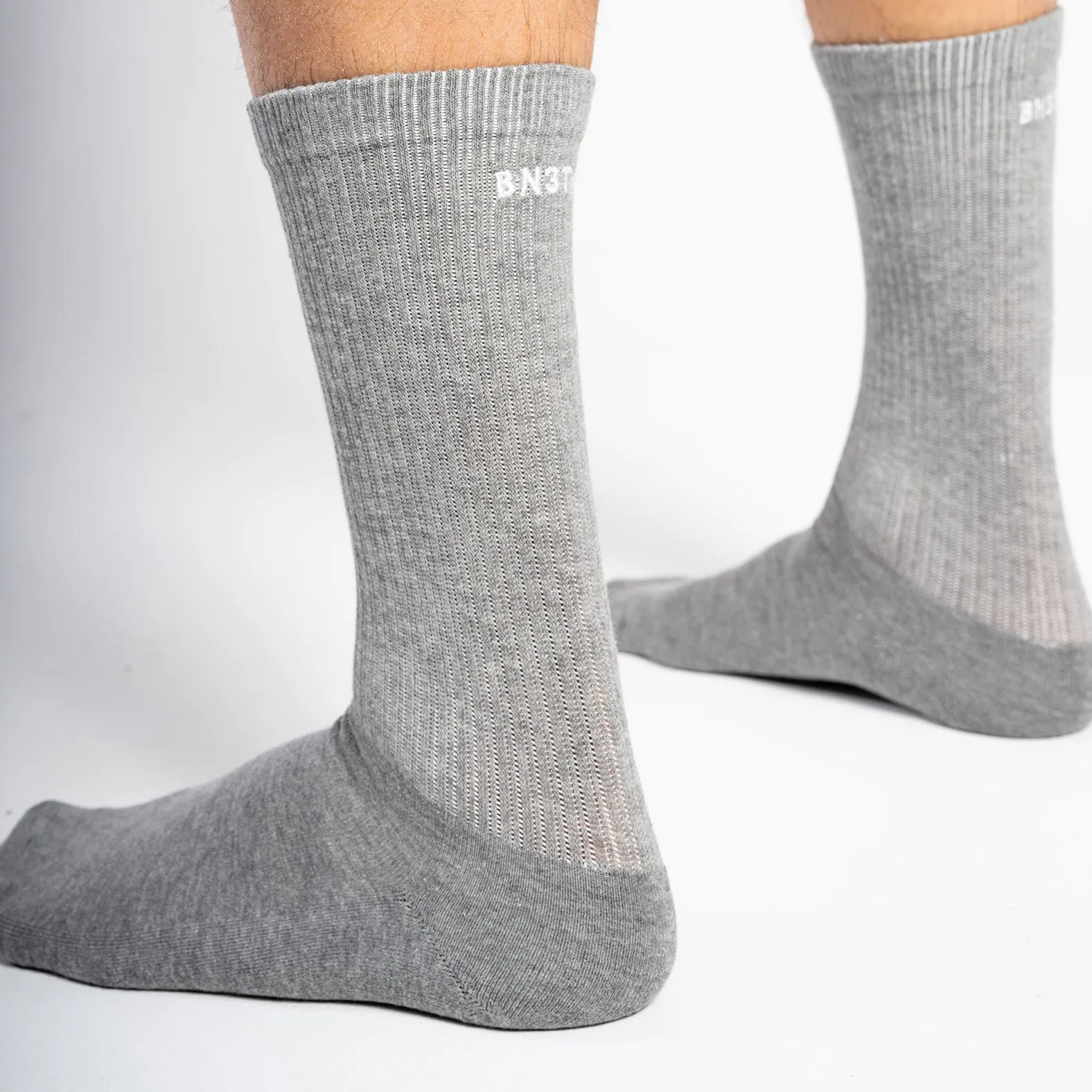 CLASSIC CREW SOCK: HEATHER GREY