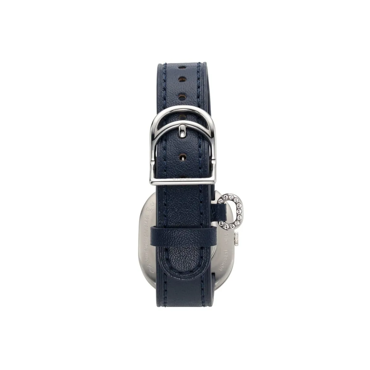 CYS6 Watch with White & Silver Dial | Navy Vegan Leather Strap