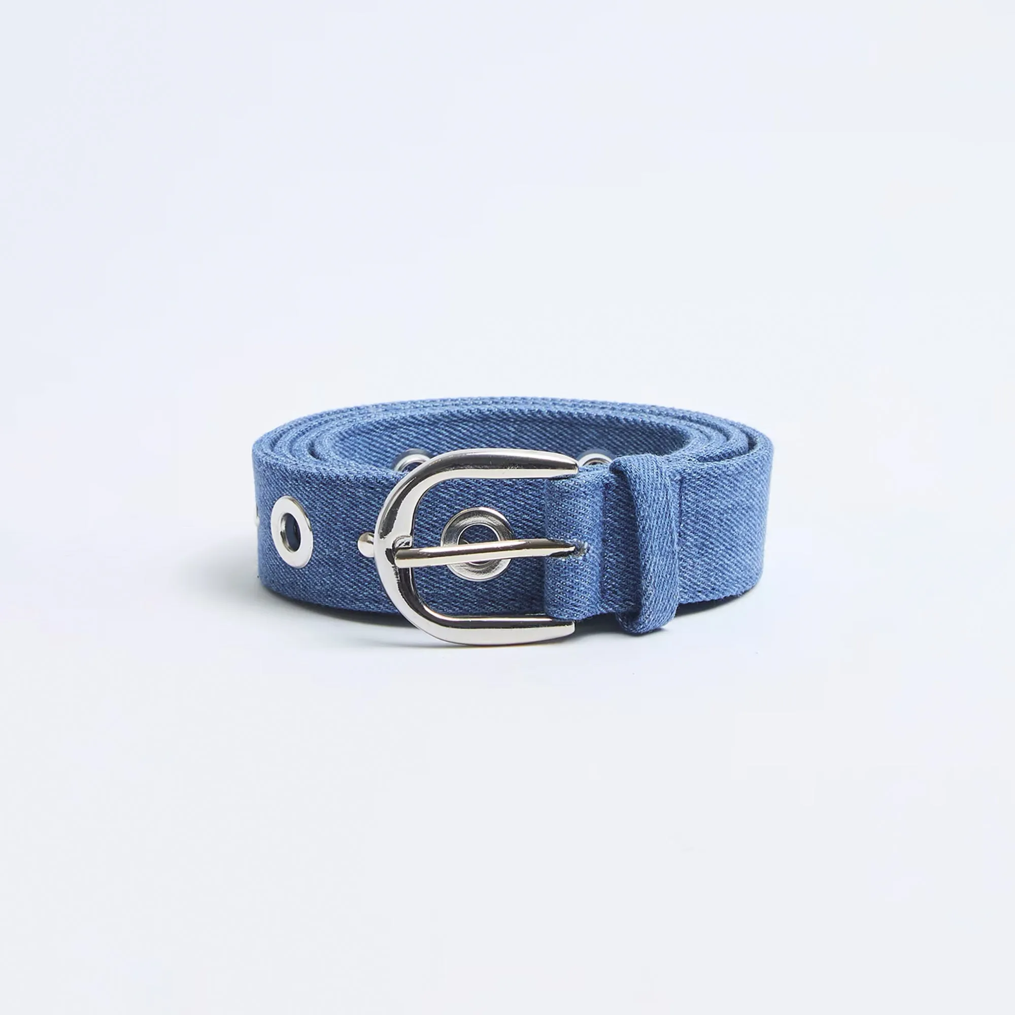 Denim Belt with Eyelets