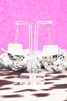 Disco cowgirl hat EARRINGS