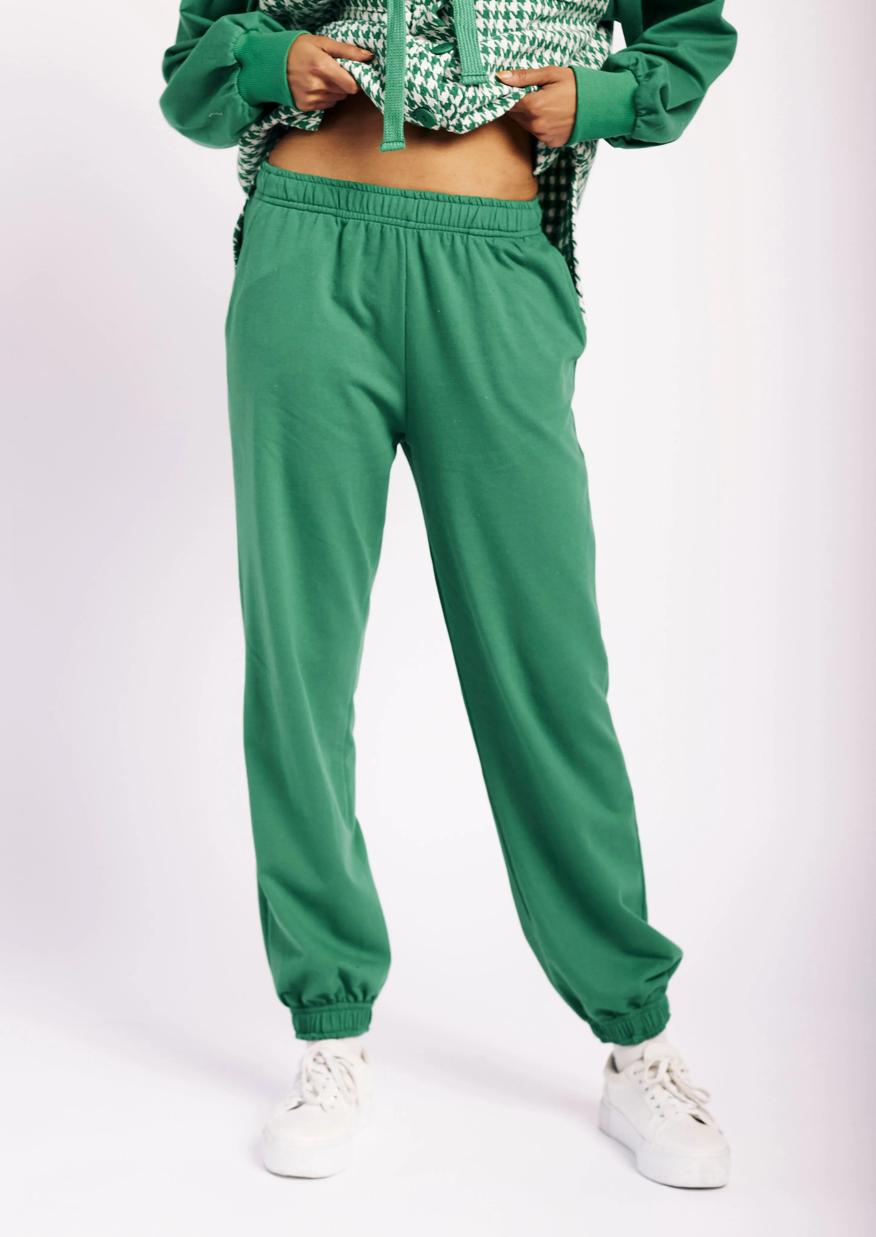 Fleece Trackpants in Emerald