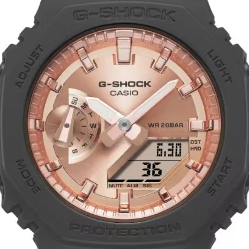 G-Shock Analog Digital Women's Black Resin Pink Dial, GMAS2100MD1A