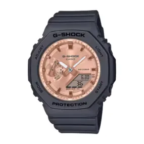 G-Shock Analog Digital Women's Black Resin Pink Dial, GMAS2100MD1A