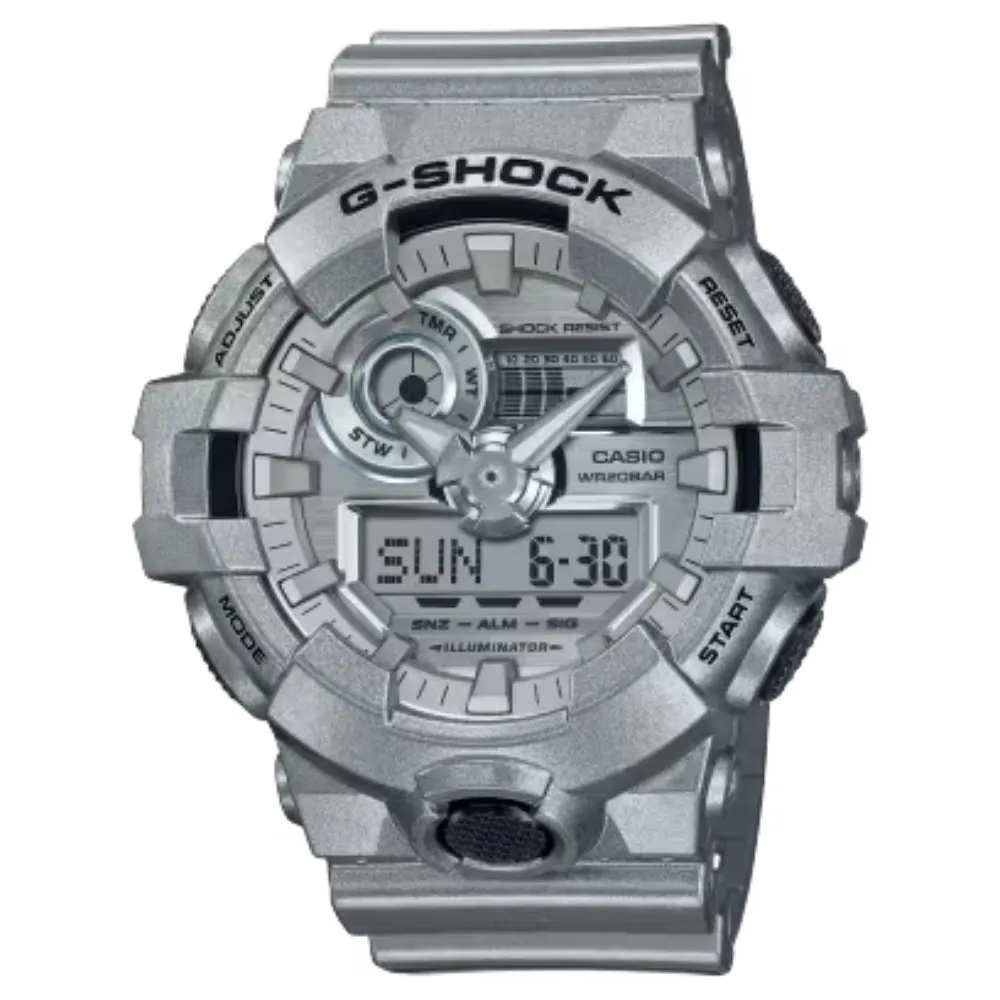 G- Shock Analog-Digital - Metallic Silver GA700FF-8A