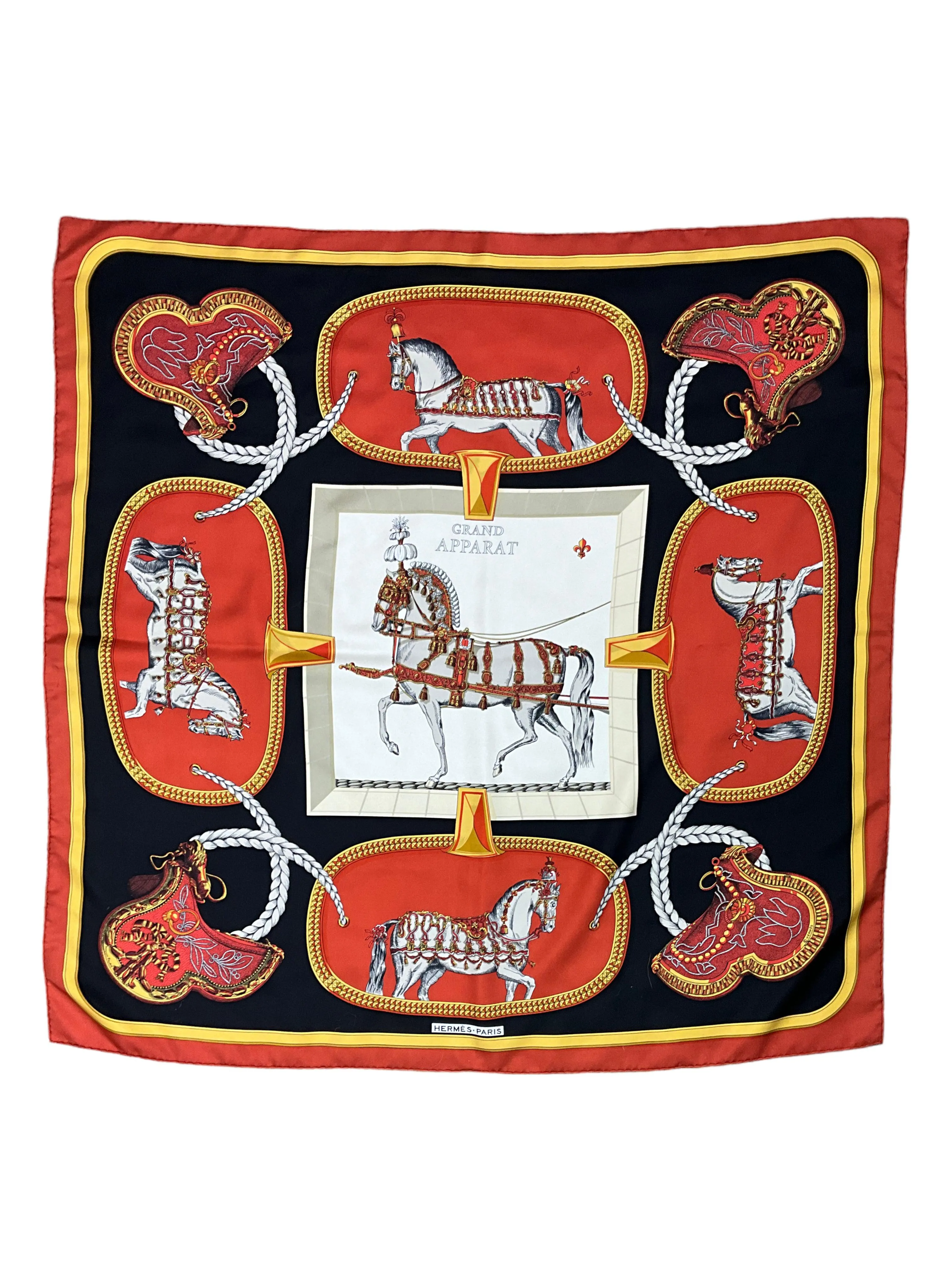 Hermes Grand Apparat Silk Scarf