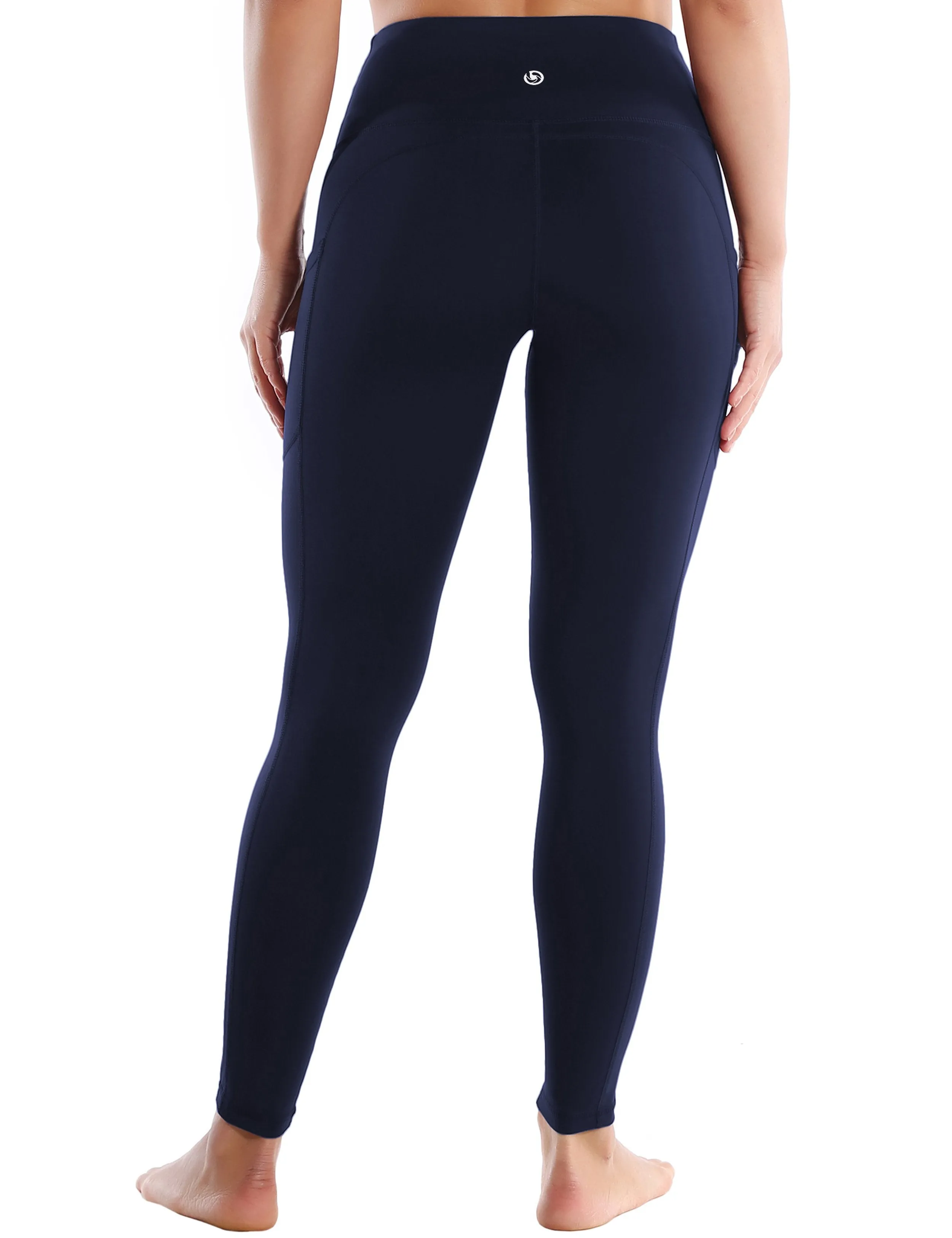 Hip Line Side Pockets yogastudio Pants darknavy ins_yogastudio