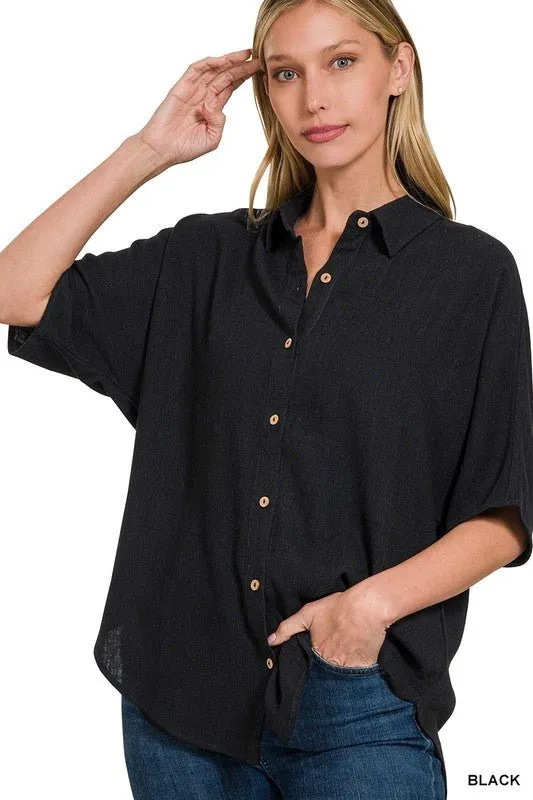 Jaya Linen Button Up