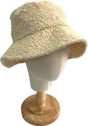 Lack of Colours Nude Cindy Peach Tweed Bucket Hat UK S/M