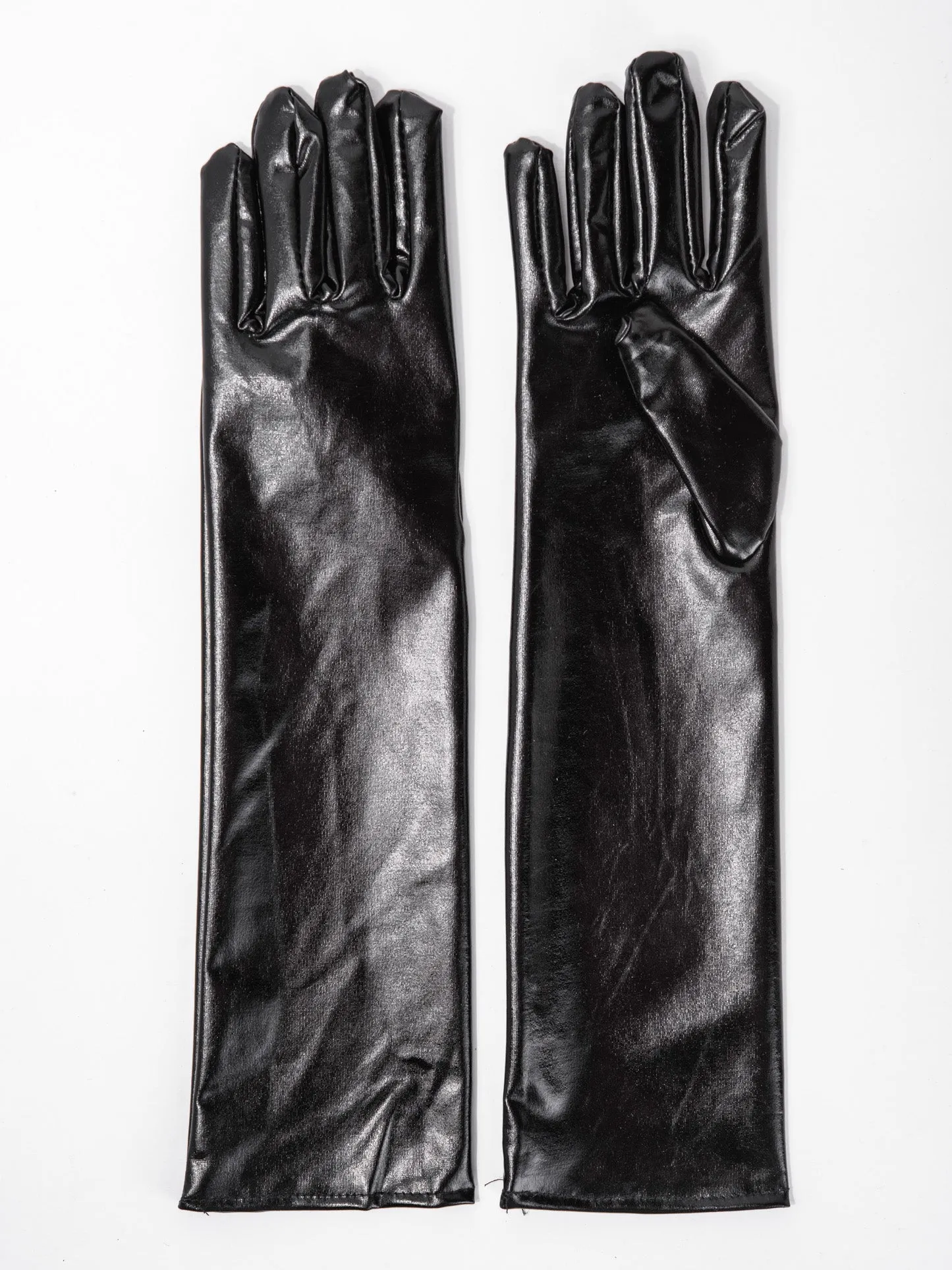 Layla Elbow Length Metallic Gloves