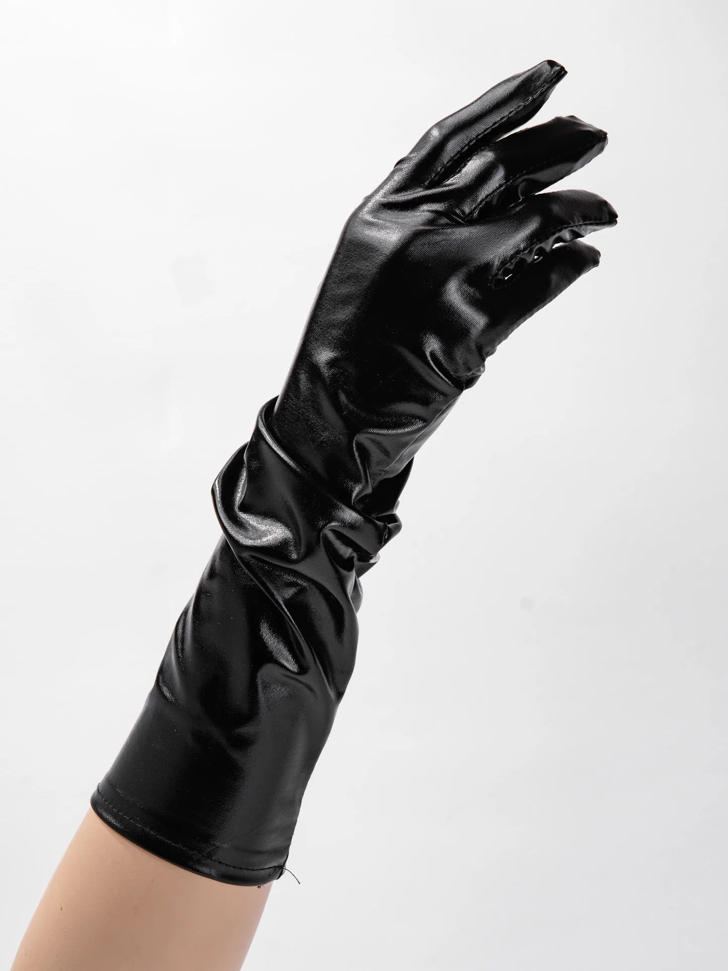 Layla Elbow Length Metallic Gloves