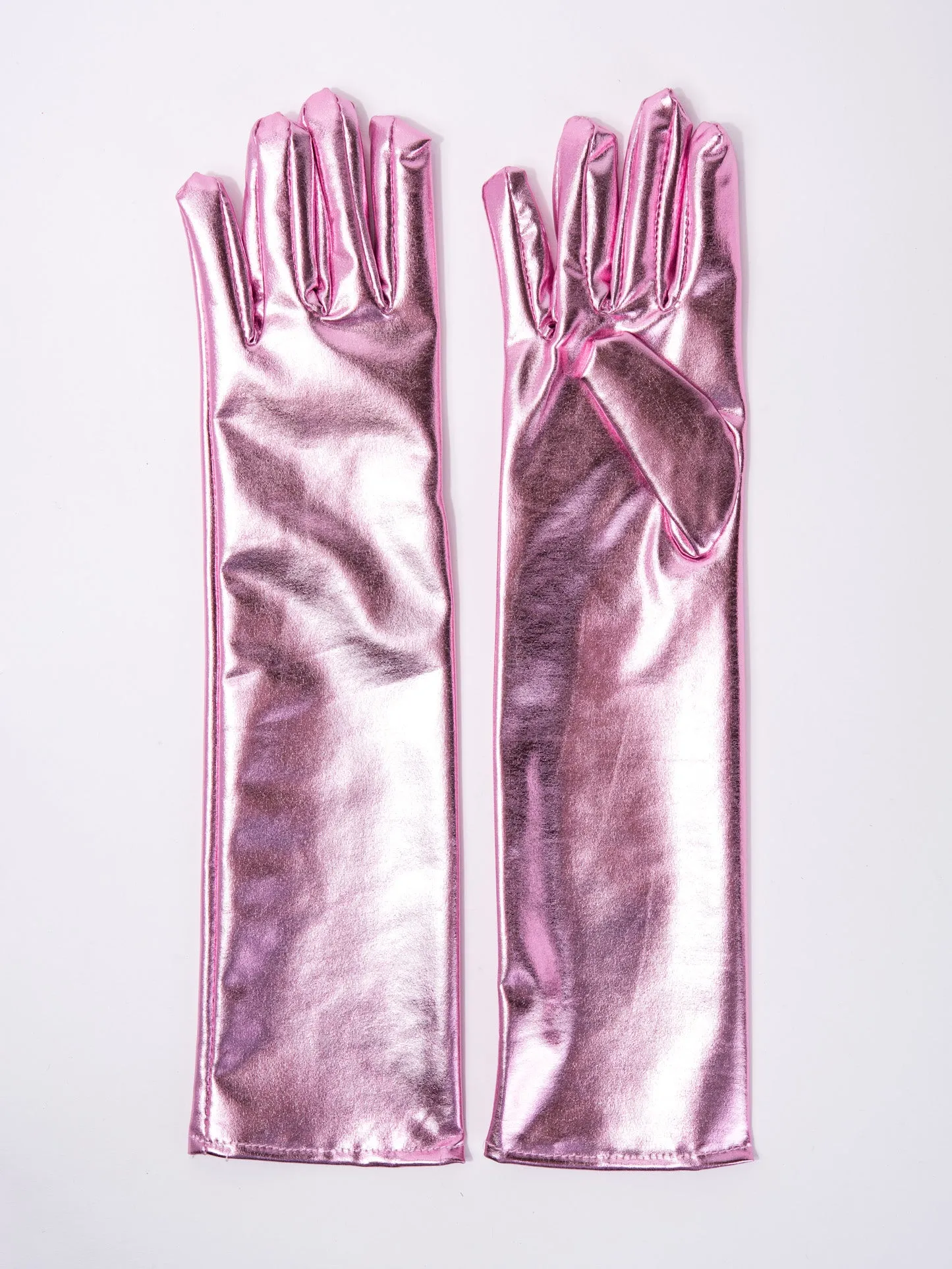 Layla Elbow Length Metallic Gloves