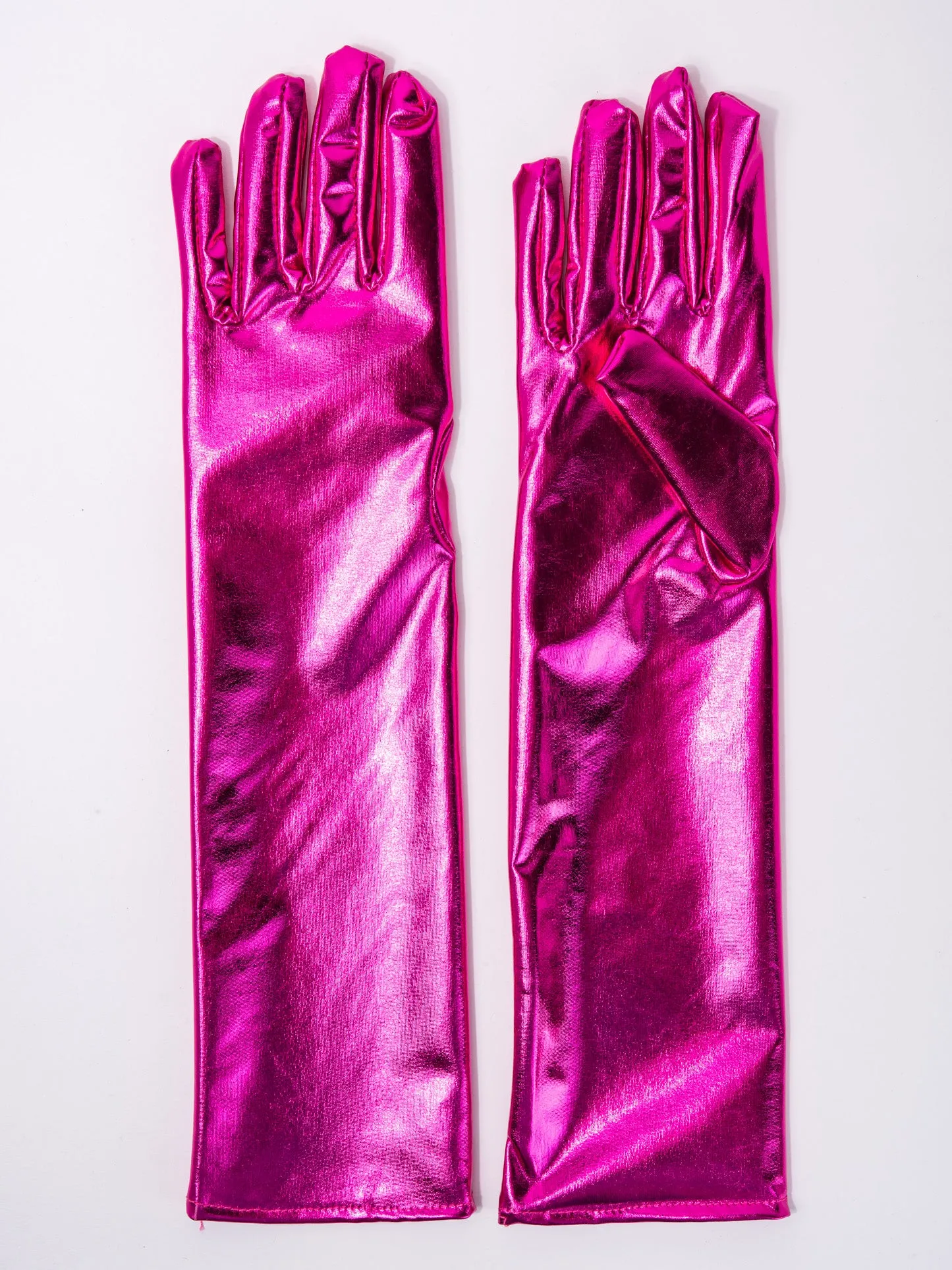 Layla Elbow Length Metallic Gloves