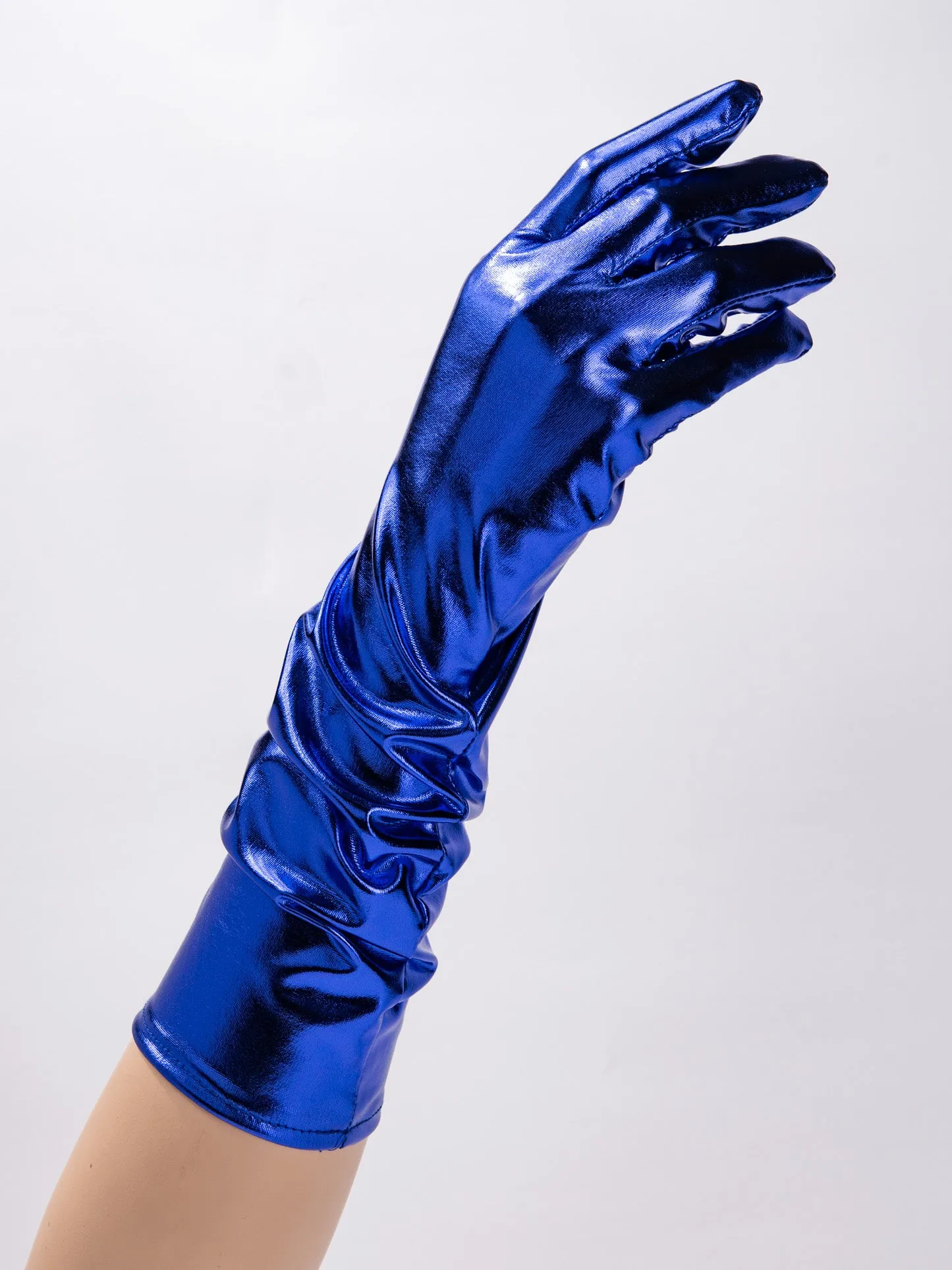 Layla Elbow Length Metallic Gloves