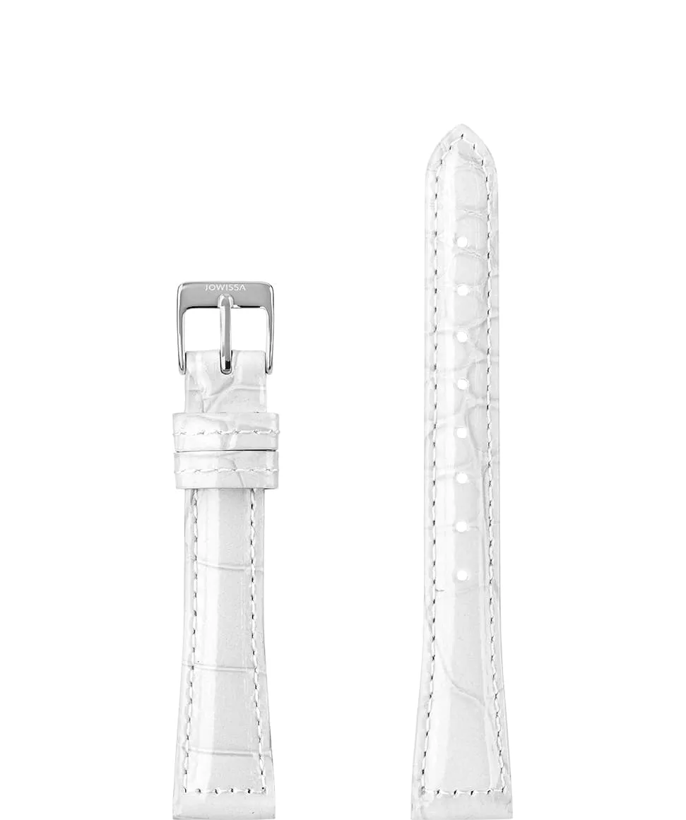 Leather Watch Strap Glossy Croco E3.1484.M