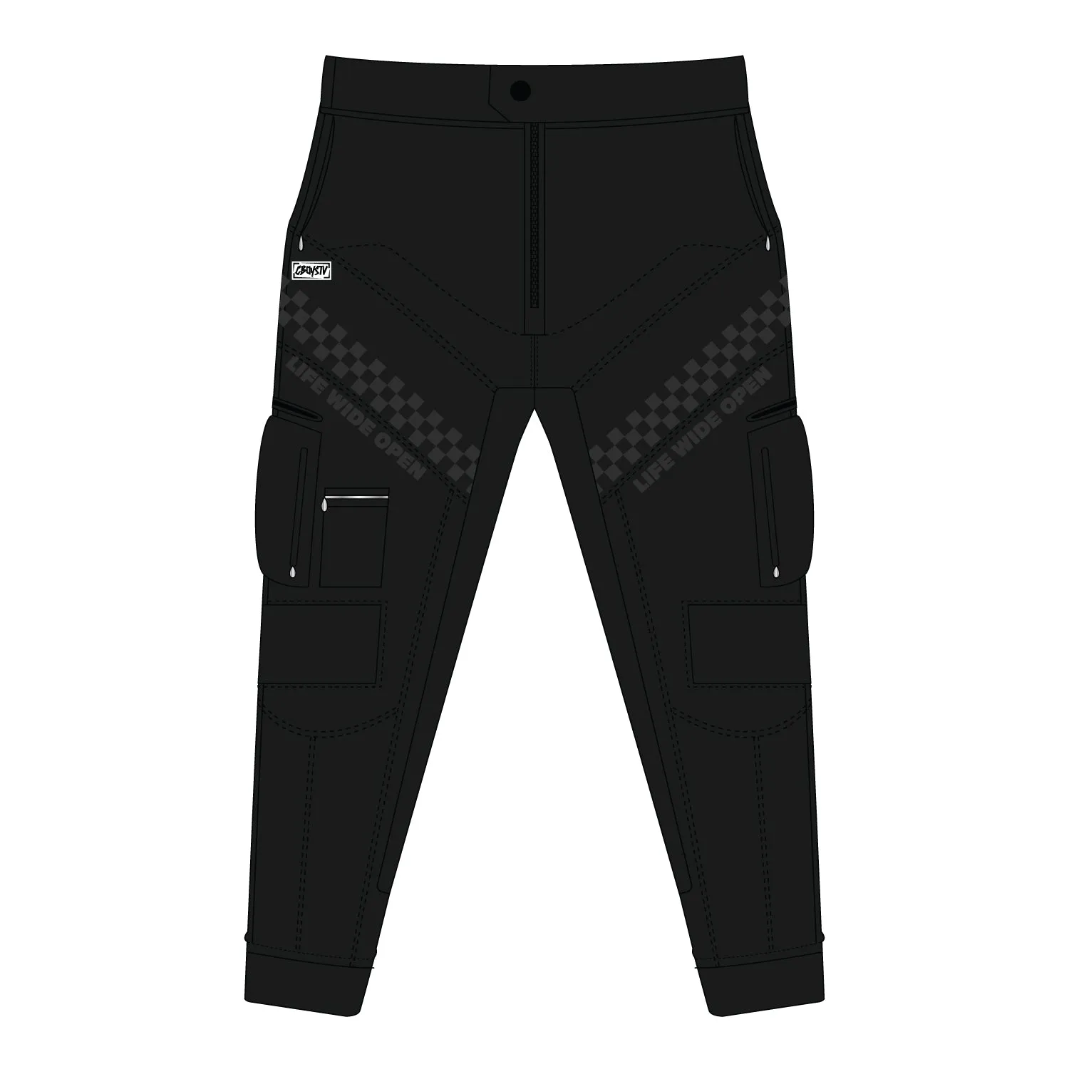 Life Wide Open Black Hybrid Pants