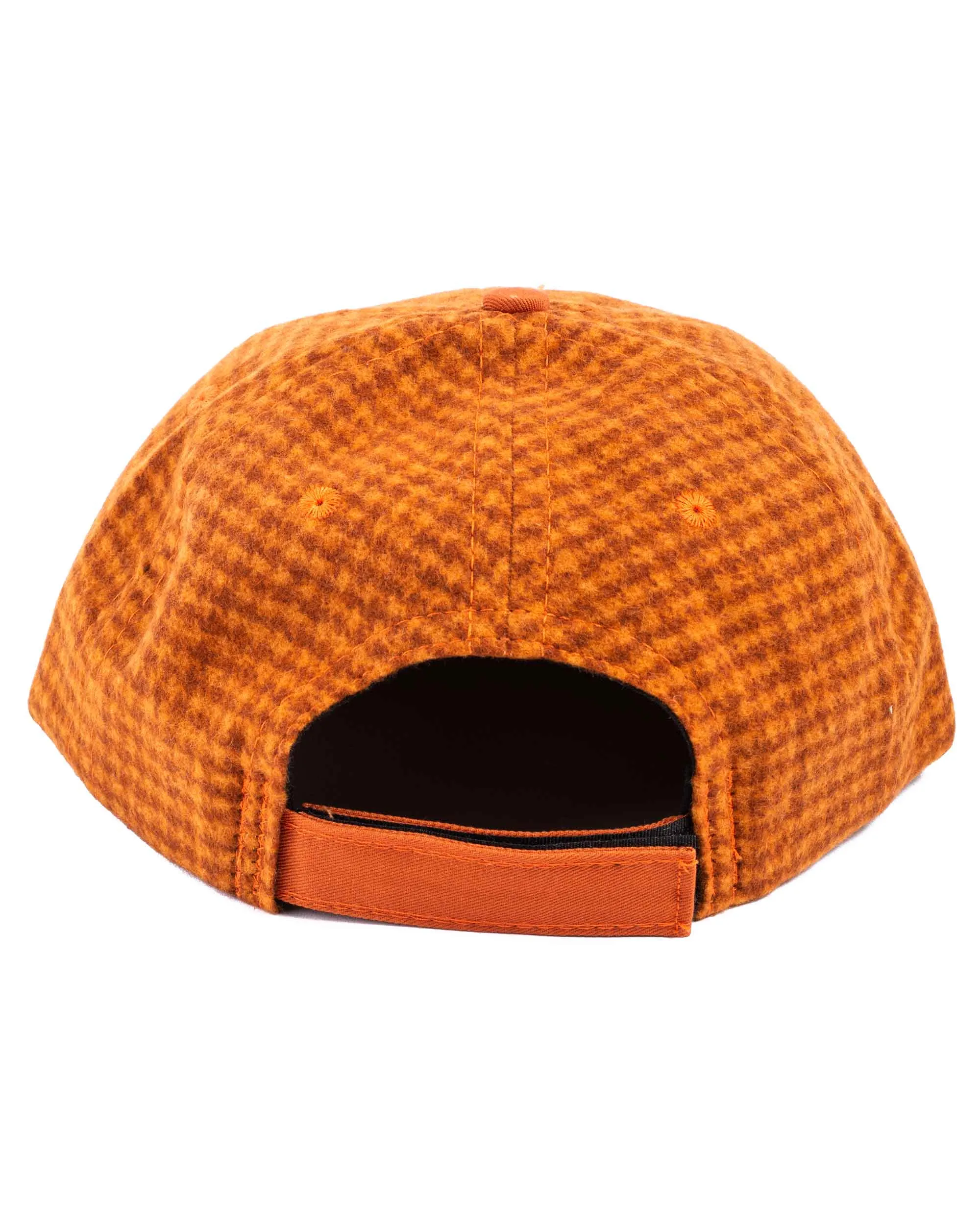 Lite Year Houndstooth 6 Panel Cap Orange