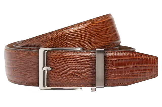 Lizard Brown, 40 mm Strap, Dress Belt