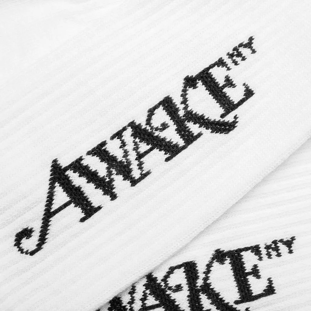 Logo Socks - White