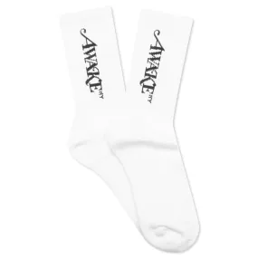 Logo Socks - White