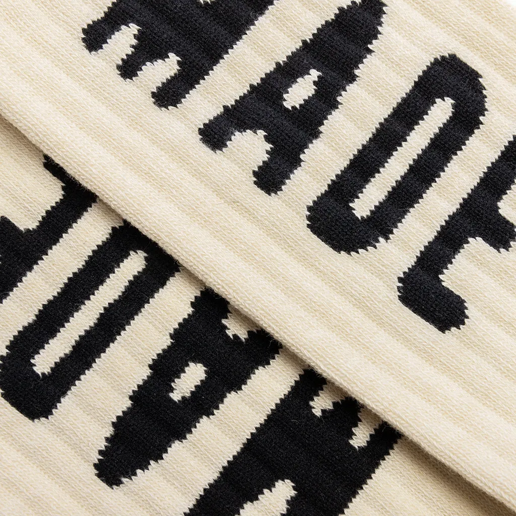 Logo Socks - White