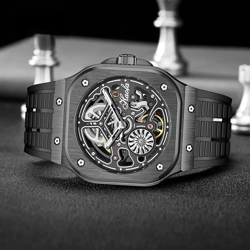 Men's Double-Sided Skeleton Watch