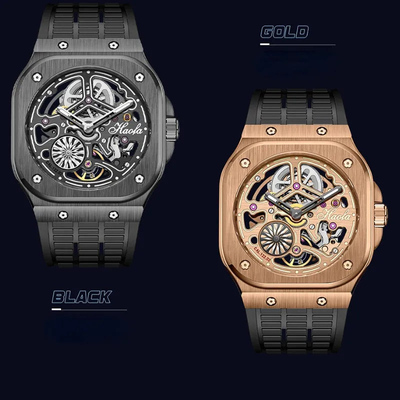 Men's Double-Sided Skeleton Watch