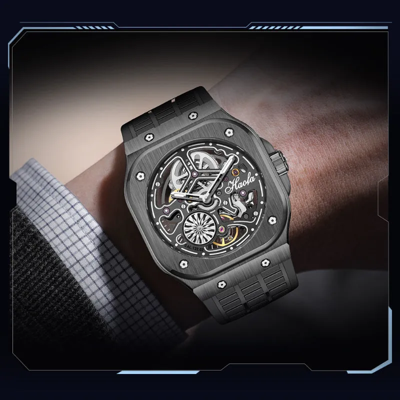 Men's Double-Sided Skeleton Watch