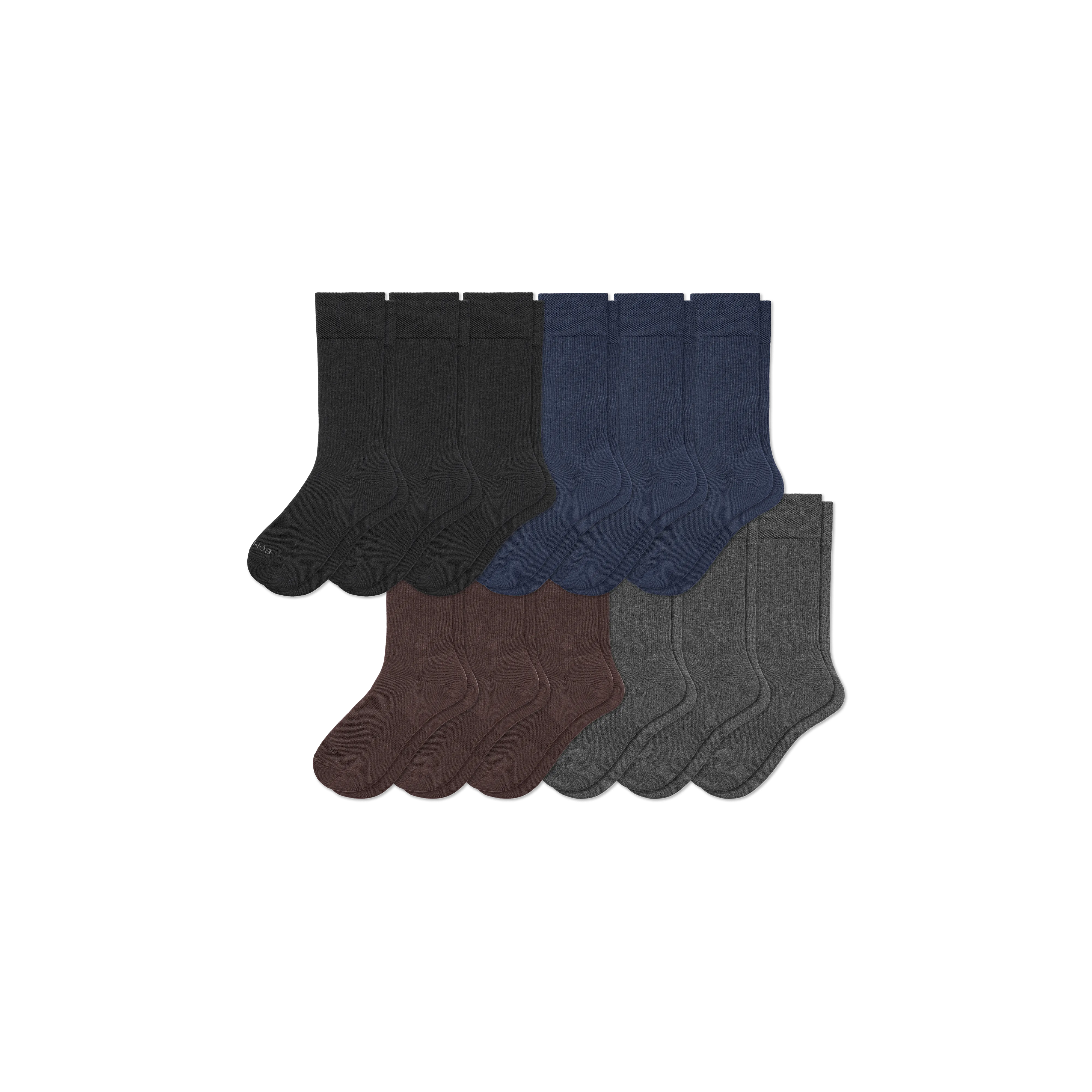 Men's Dress Calf Sock 12-Pack