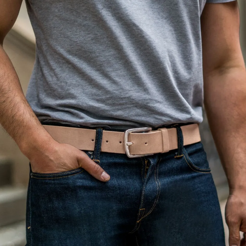 Men's Heritage Leather Belt | Natural Vachetta