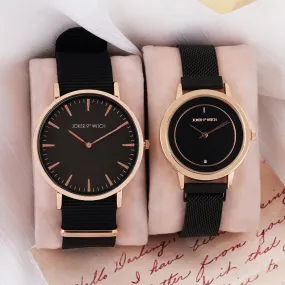 Mocha & Praline Couple Watches