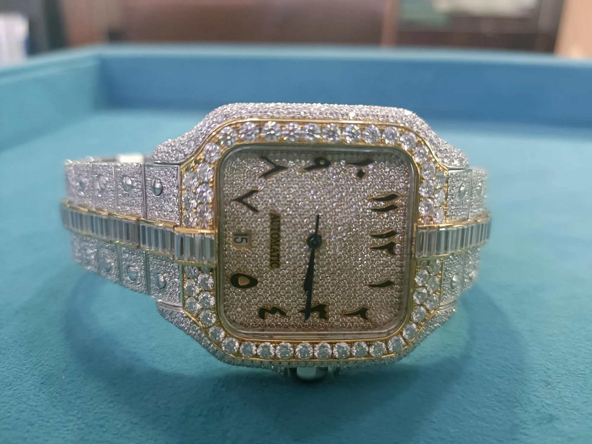 Moissanite watch | diamond watch(W-34)