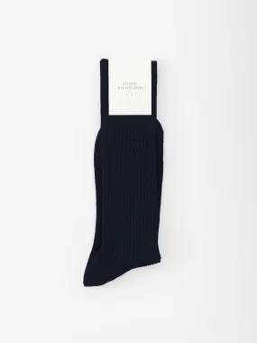 Neffi Socks in Darkest Navy