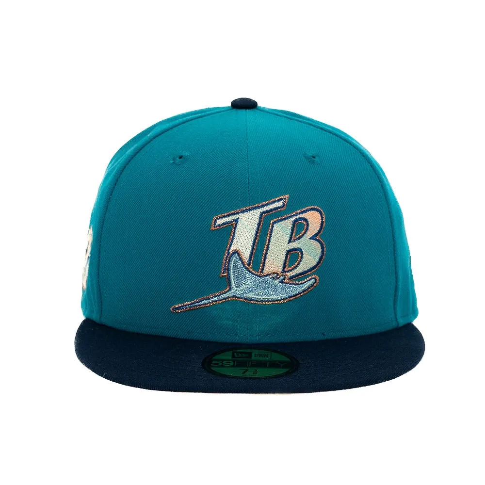 NEW ERA X Fresh Rags 59FIFTY TAMPA BAY DEVIL RAYS 25th Anniversary SIDE PATCH