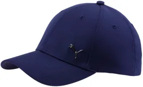 Puma Cap with visor and metallic logo unisex Metal Cat Cap 021269-07 blue