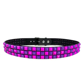 purple pink stub belt